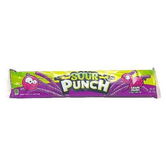 Sour Punch Grape Straws 2oz — full package