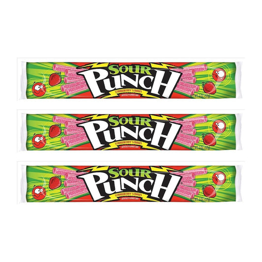 Sour Punch Strawberry Straws 2oz — 3-Pack