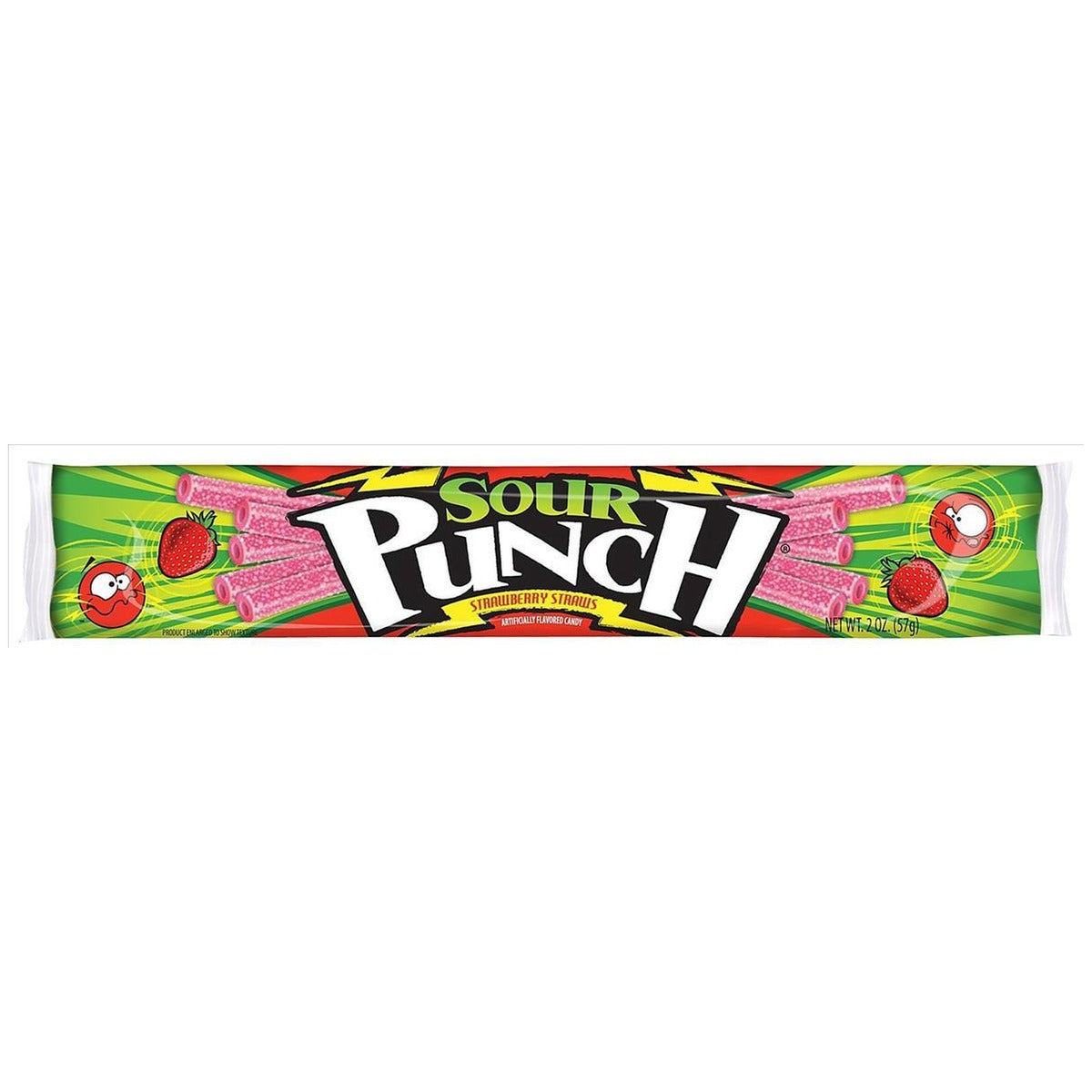 Sour Punch Strawberry Straws 2oz — full package