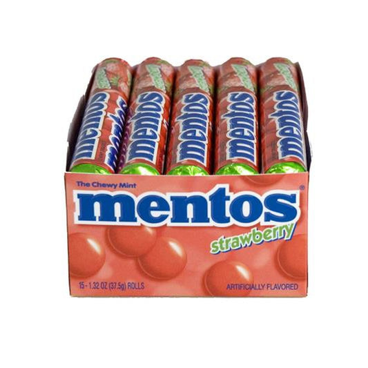 Mentos Strawberry Rolls 1.32oz — full package