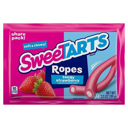 SweeTARTS Ropes Tangy Strawberry King 3.5oz — full package