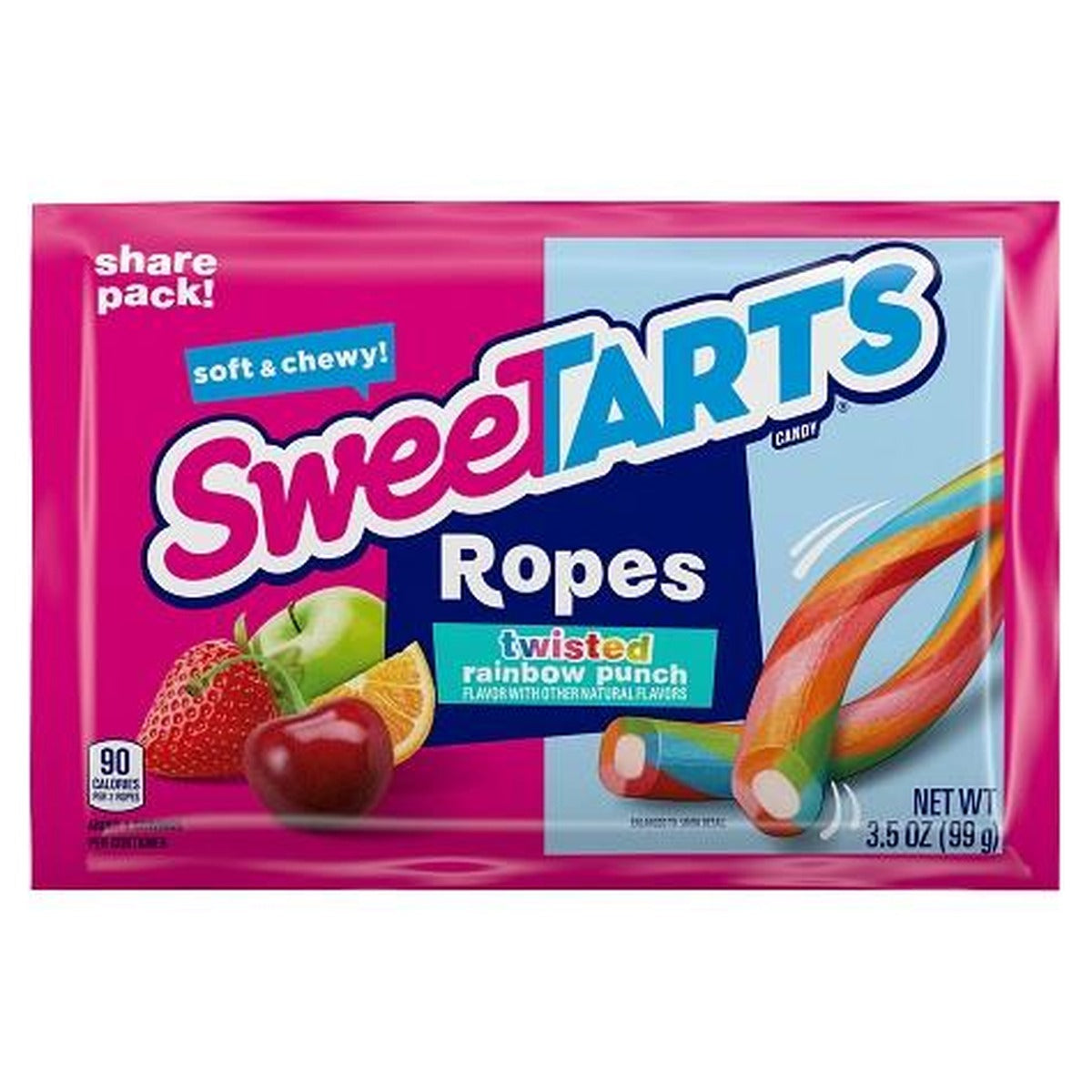 SweeTARTS Ropes Twisted Rainbow King 3.5oz — full package