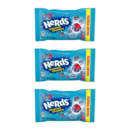 Nerds Gummy Clusters Very Berry Share Pouch 3oz — 3-Pack