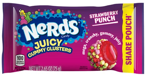 Nerds Juicy Gummy Clusters Strawberry Punch 2.65oz Bags — pack