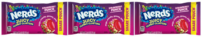 Nerds Juicy Gummy Clusters Strawberry Punch 2.65oz Bags — 3-Pack