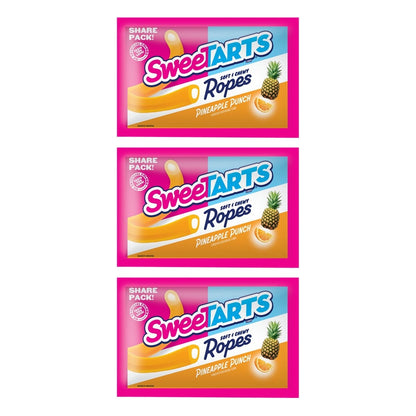 SweeTARTS Ropes Pineapple Punch 3.5oz — 3-Pack