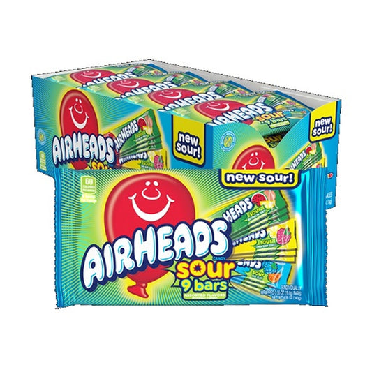 Airheads Sour 9 Bars 4.95oz — full package