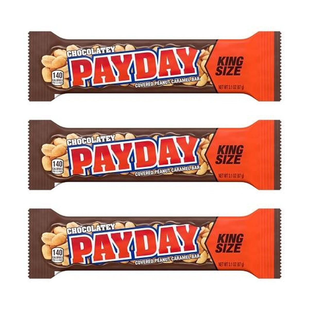 PAYDAY Chocolatey King Size 3.1oz — 3-Pack