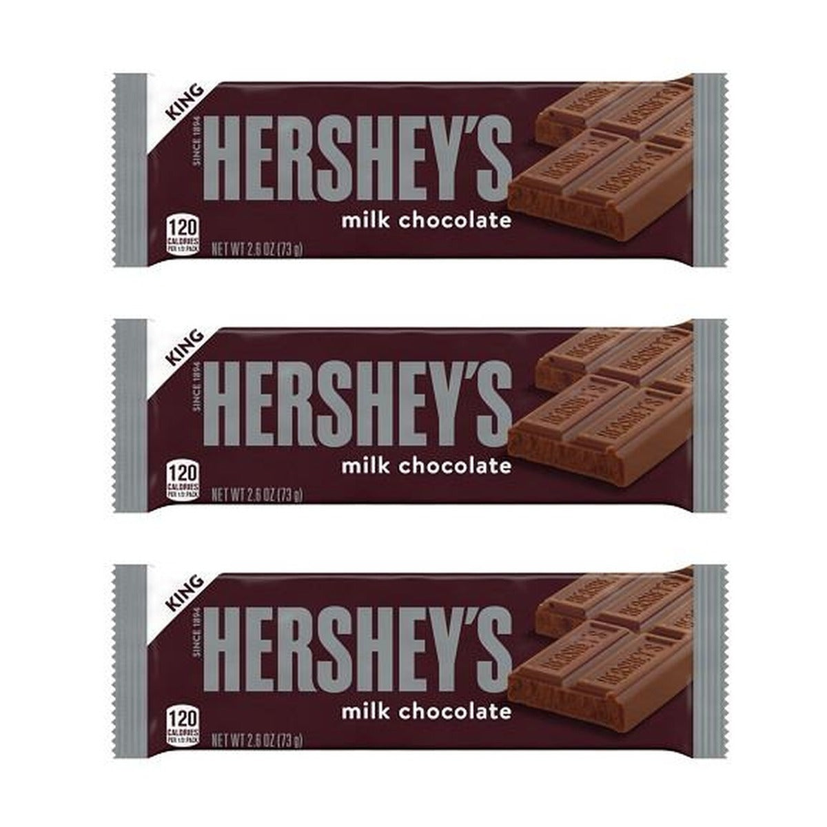 Hershey's Milk Chocolate King 2.6oz — 3-Pack
