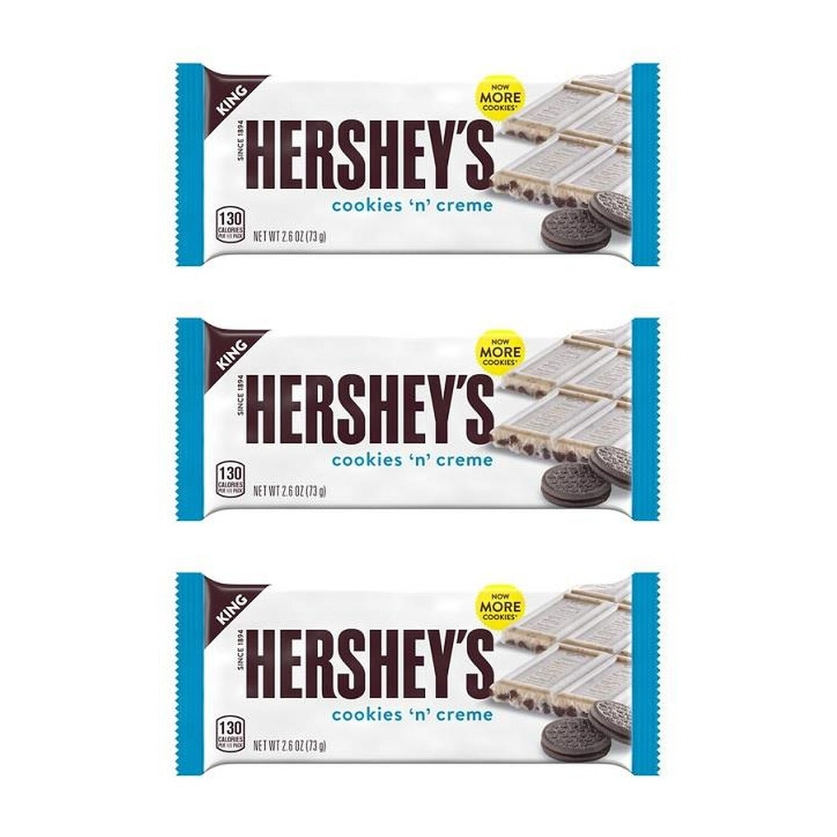 Hershey's Cookies 'n' Creme King 2.6oz — 3-Pack