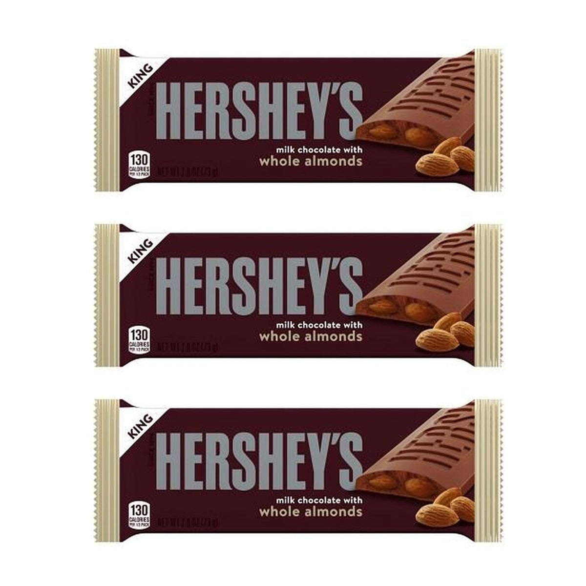 Hershey's Almond King Size 2.6oz — 3-Pack