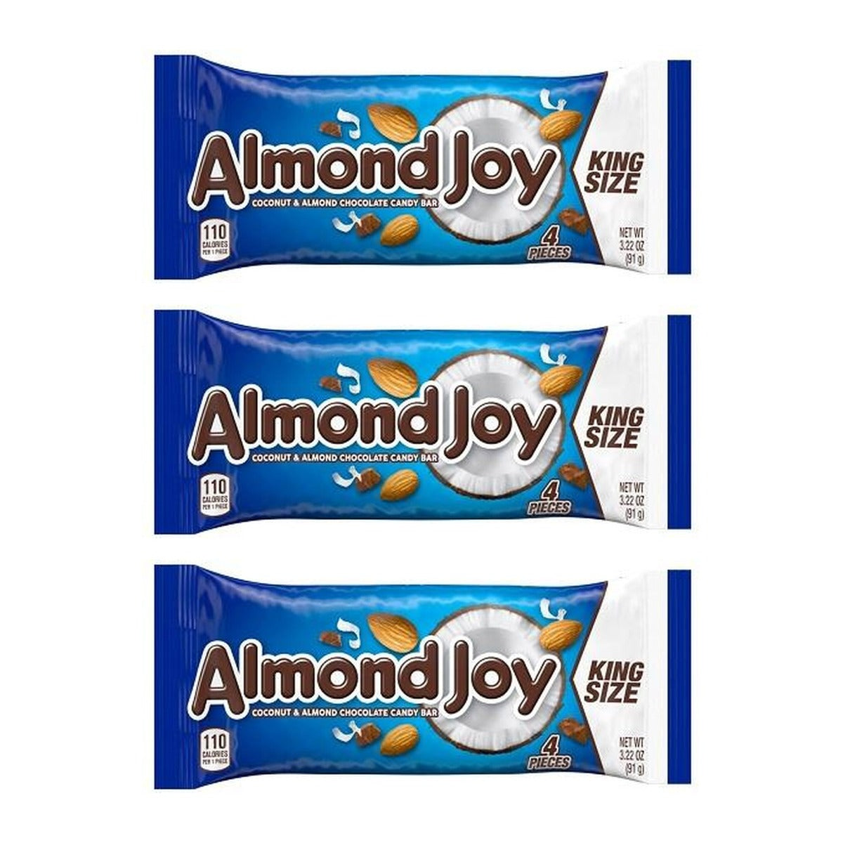 Almond Joy King Size 3.22oz — 3-Pack