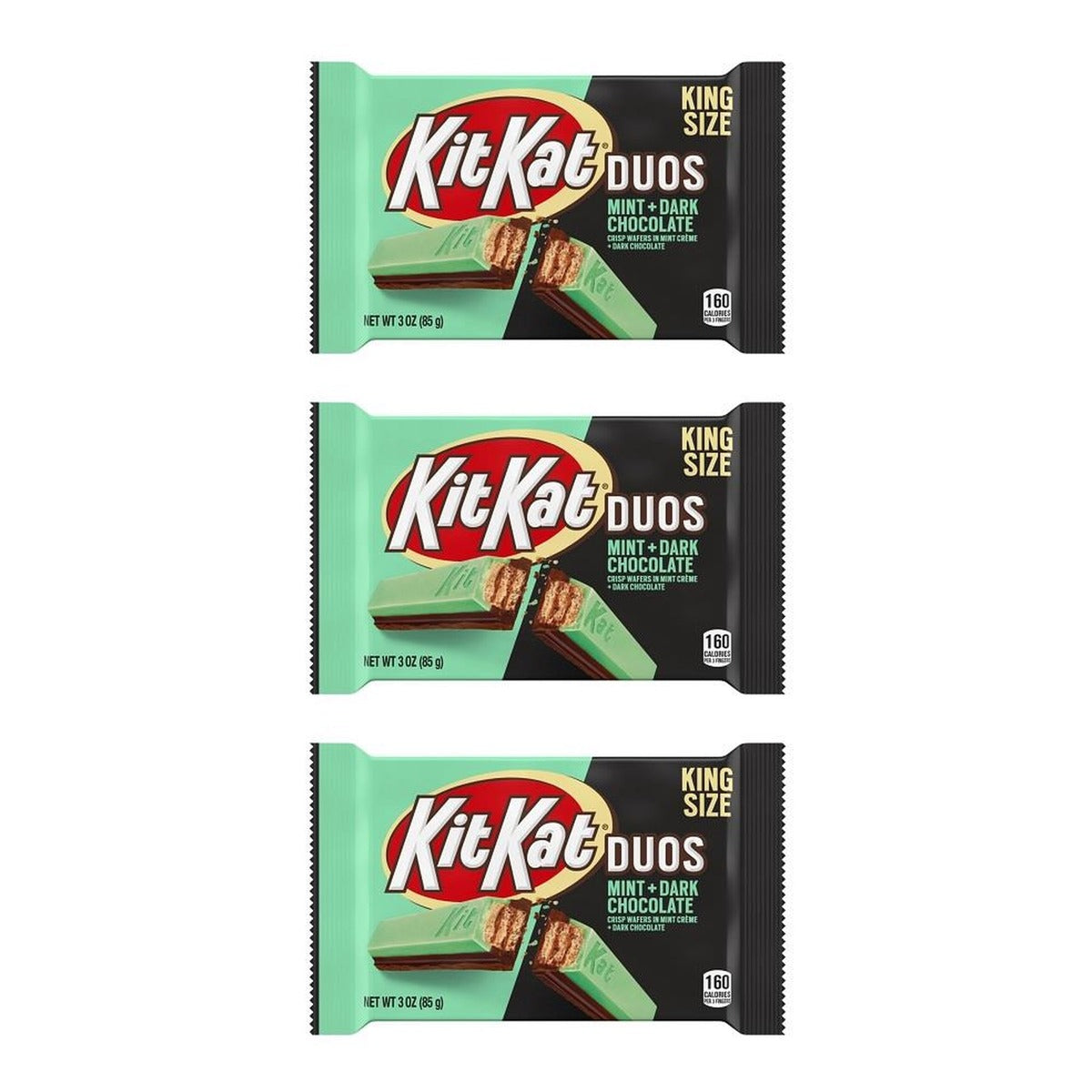 Kit Kat Duos Dark Chocolate Mint King 3oz — 3-Pack