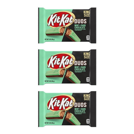 Kit Kat Duos Dark Chocolate Mint King 3oz — 3-Pack