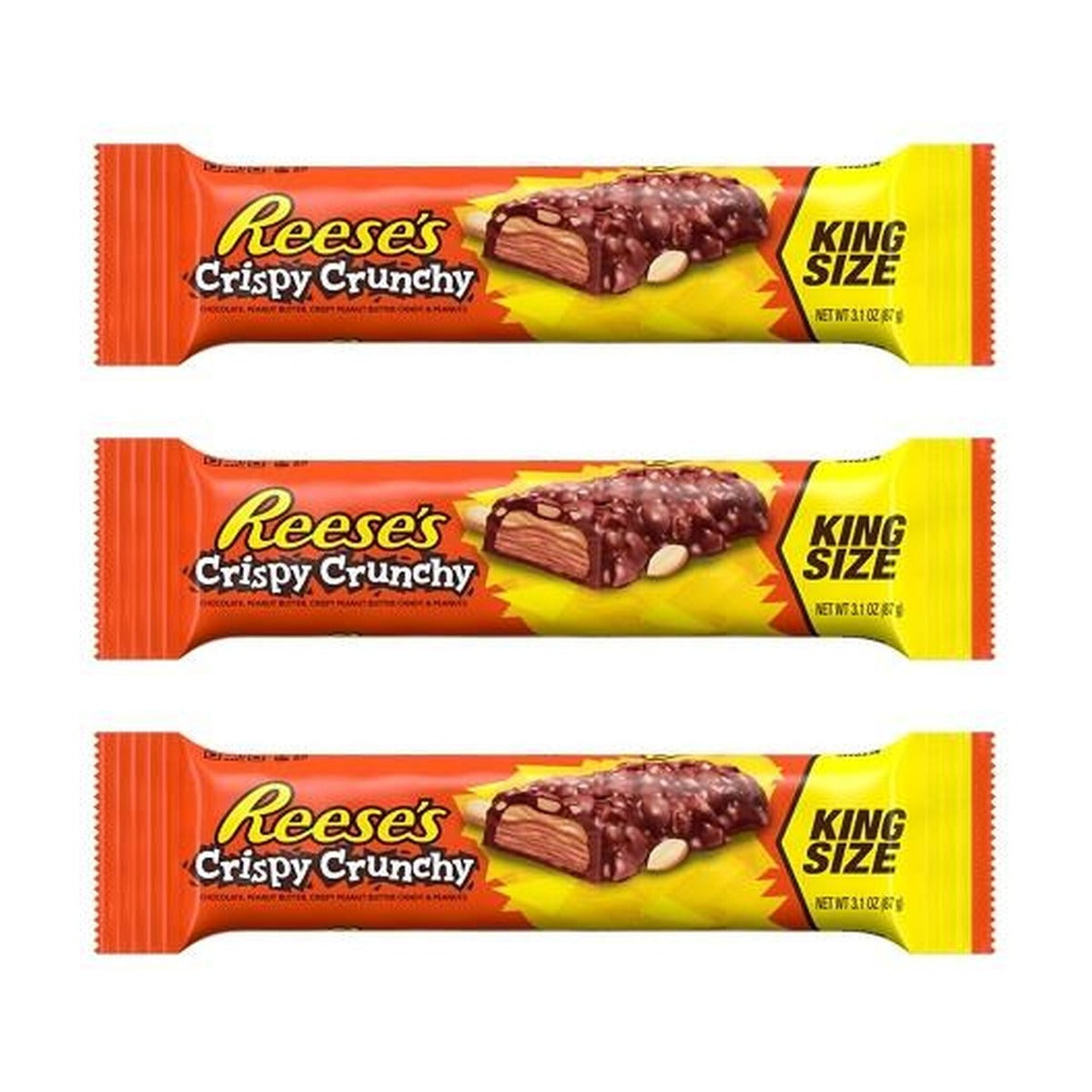 Reese's Crispy Crunchy King Size 3.1oz — 3-Pack