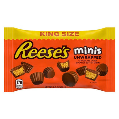 Reese's Minis Unwrapped King Size 2.5oz — full package