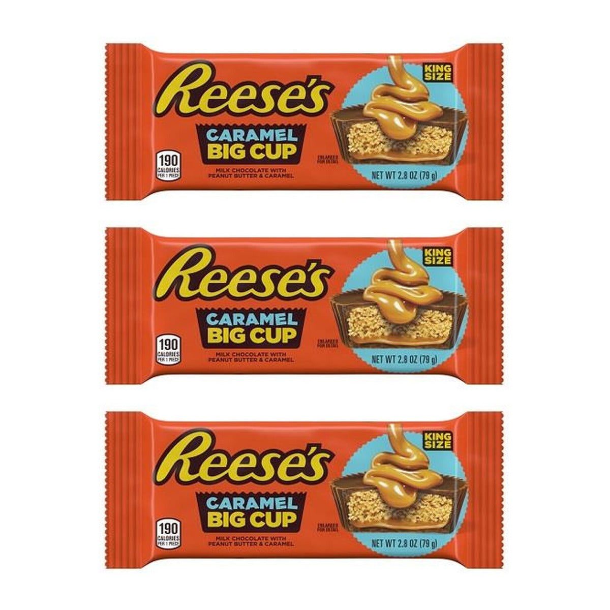 Reese's Big Cup with Caramel King Size 2.8oz — 3-Pack