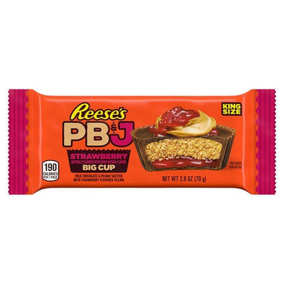 Reese's Big Cup PB&J Strawberry King Size 2.8oz — full package