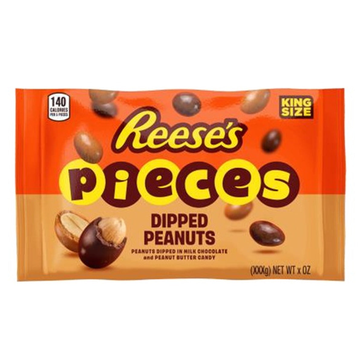 Reese's Pieces Dipped Peanuts King 2.7oz — full package