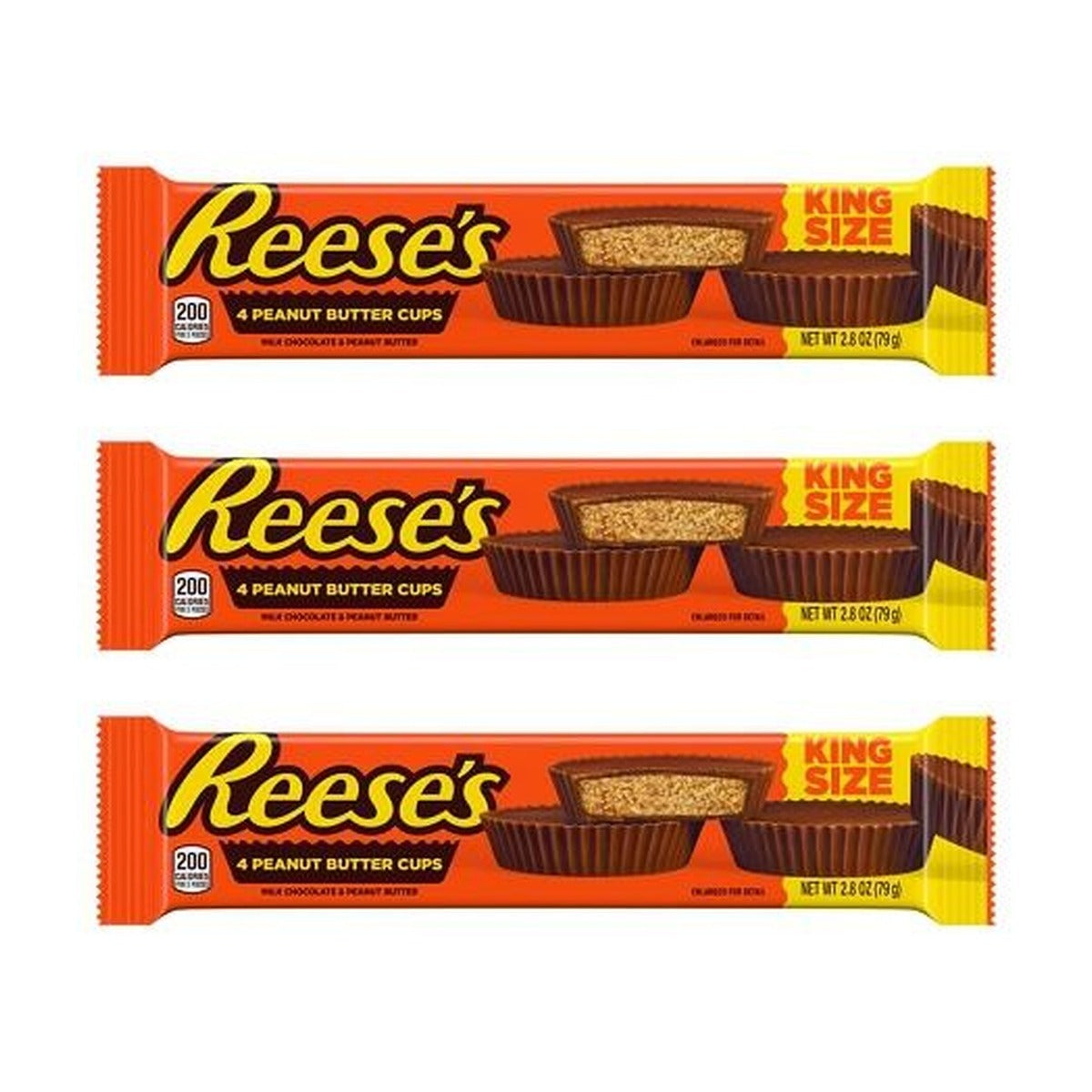 Reese's Peanut Butter Cups King Size 2.8oz — 3-Pack