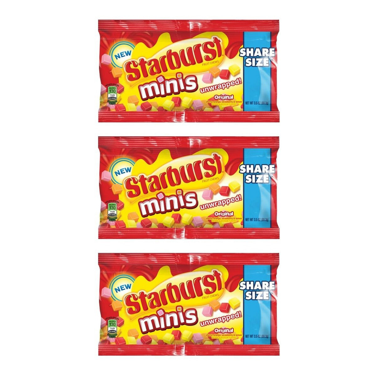 Starburst Minis Original Share Size 3.5oz — 3-Pack