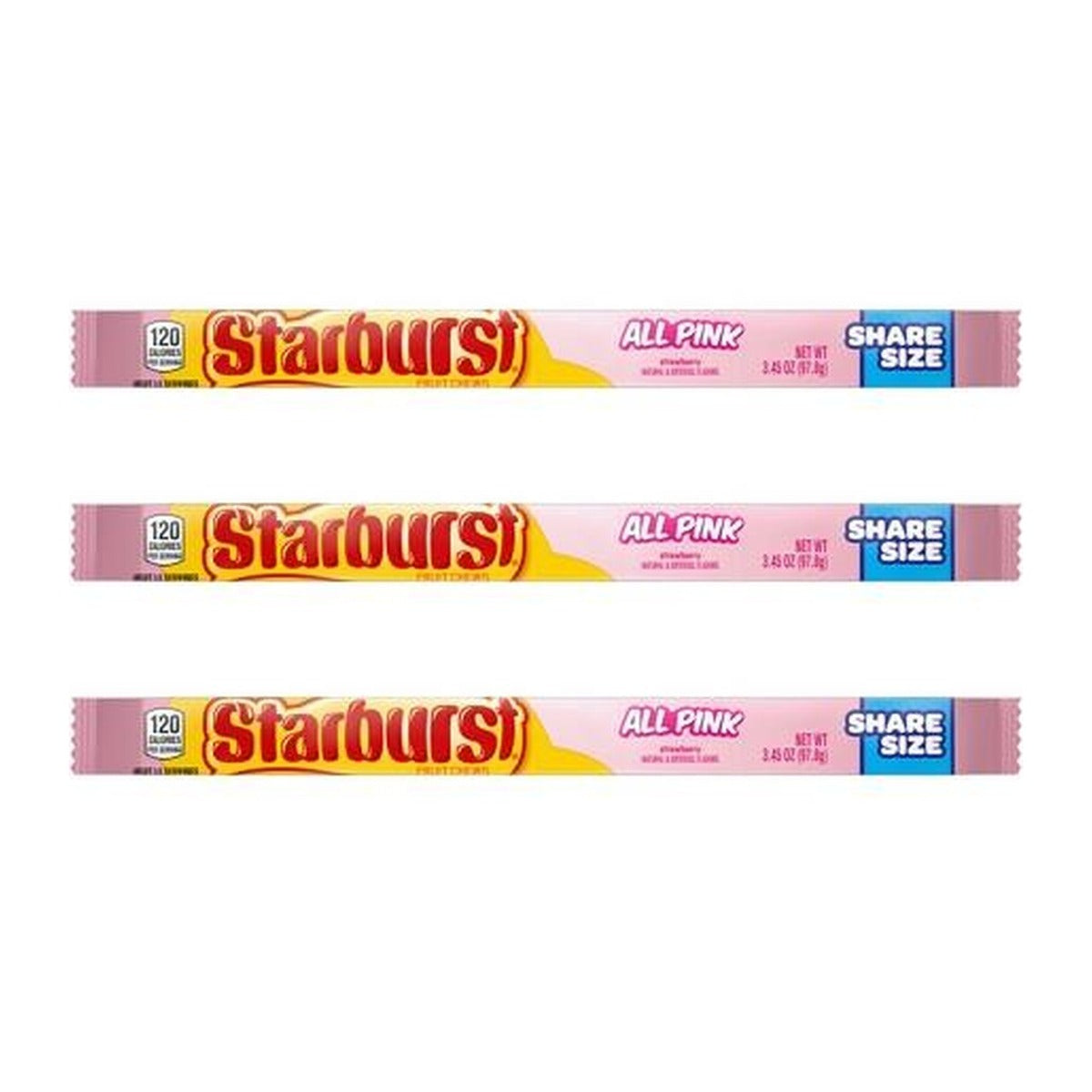 Starburst All Pink Share Size 3.45oz — 3-Pack