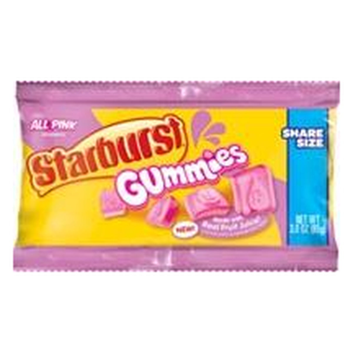 Starburst Gummies All Pink Share Size 3oz — full package