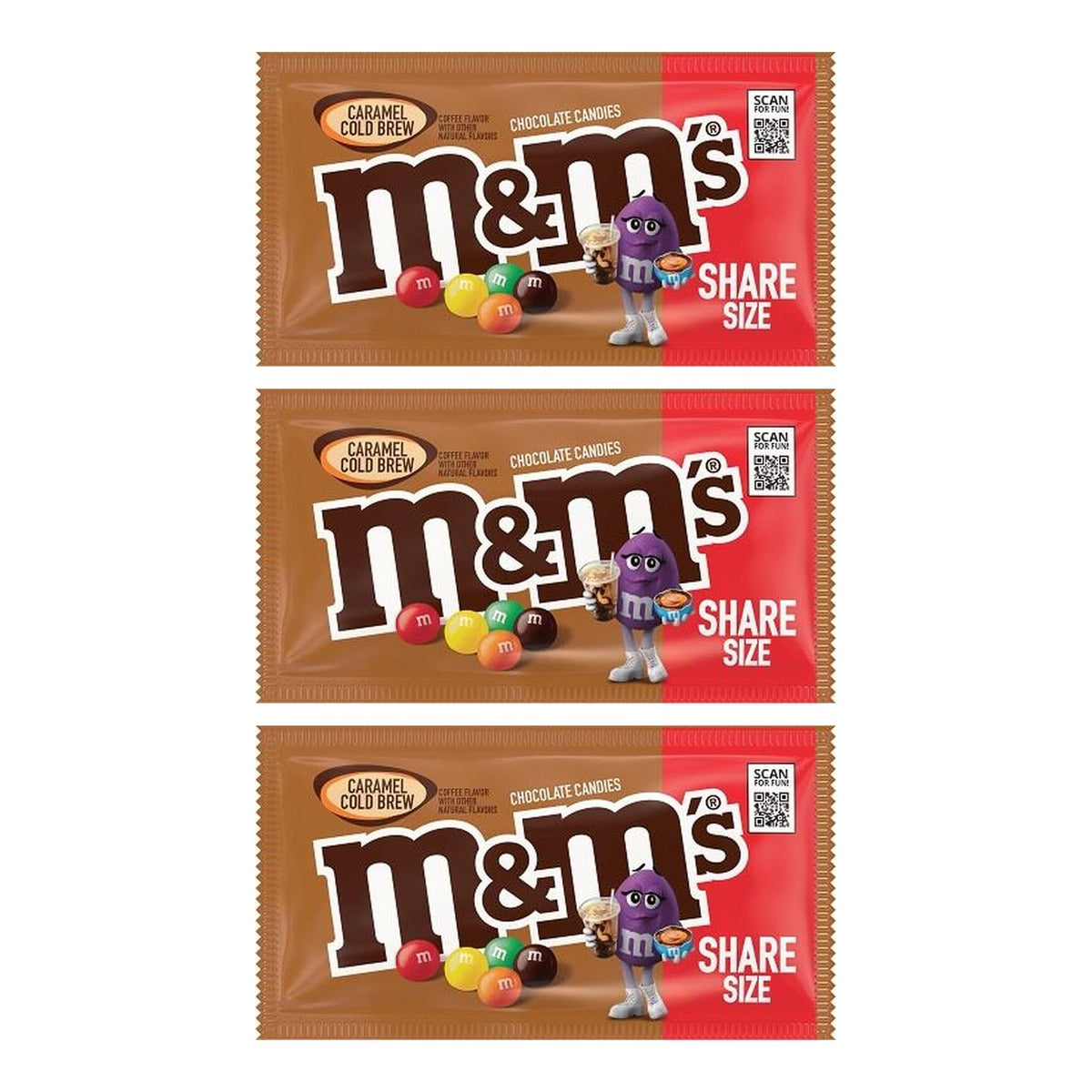 M&M's Caramel Cold Brew King Size 2.83oz — 3-Pack