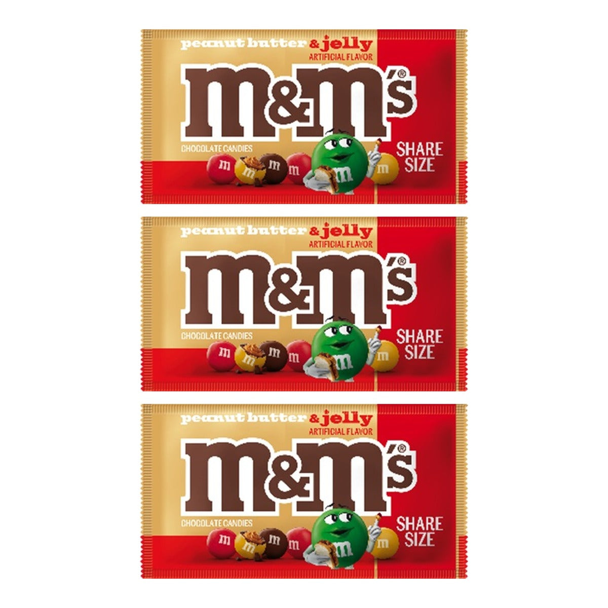 M&M's Peanut Butter & Jelly King Size 2.83oz — 3-Pack