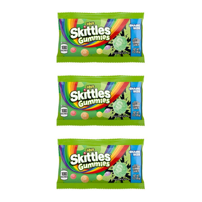 Skittles Gummies Sour Share Size 3oz — 3-Pack