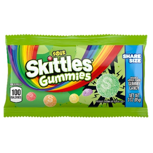Skittles Gummies Sour Share Size 3oz — full package