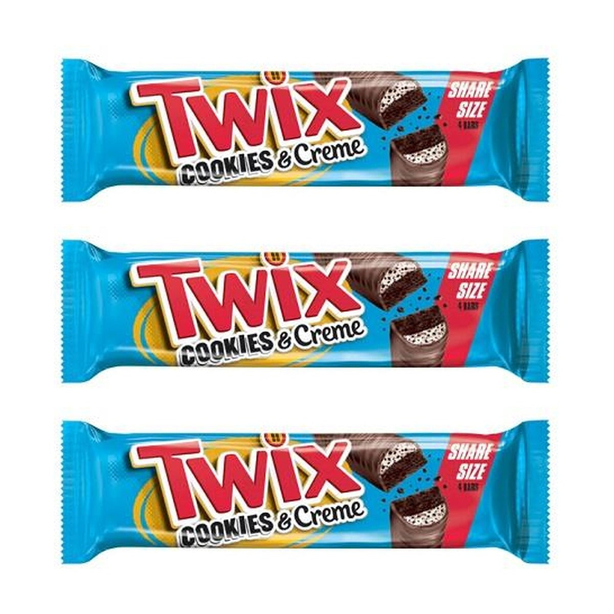 Twix Cookies & Creme King Size 2.72oz — 3-Pack