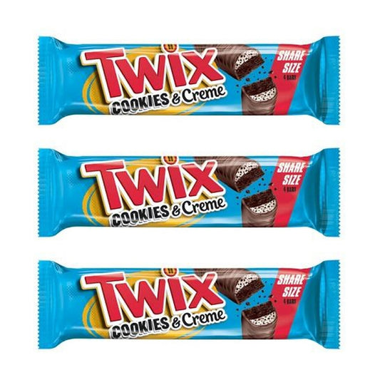 Twix Cookies & Creme King Size 2.72oz — 3-Pack