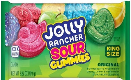 Jolly Rancher Sour Gummies King Size 3.87oz Bags — pack