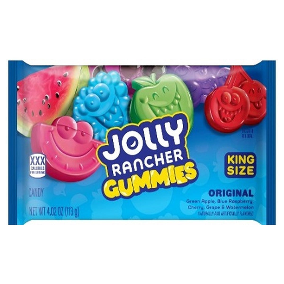 Jolly Rancher Gummies Original King Size 4.02oz — full package
