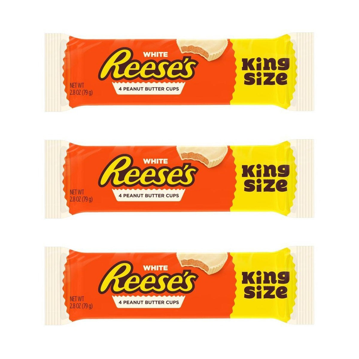 Reese's White Peanut Butter Cups King Size 2.8oz — 3-Pack