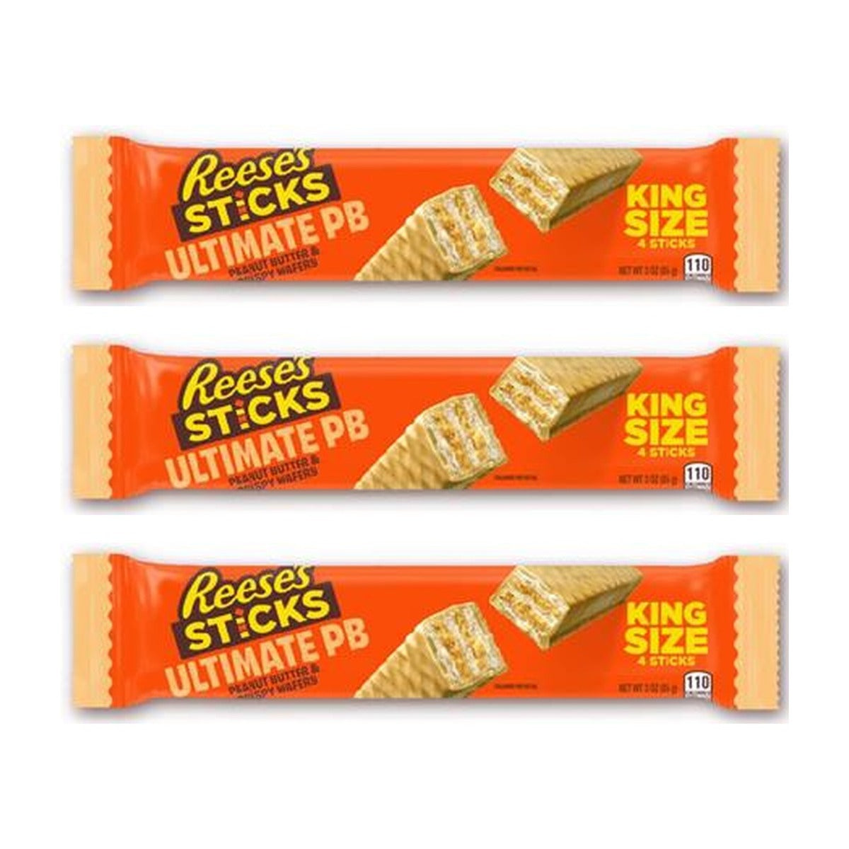 Reese's Sticks Ultimate Peanut Butter King 3oz — 3-Pack