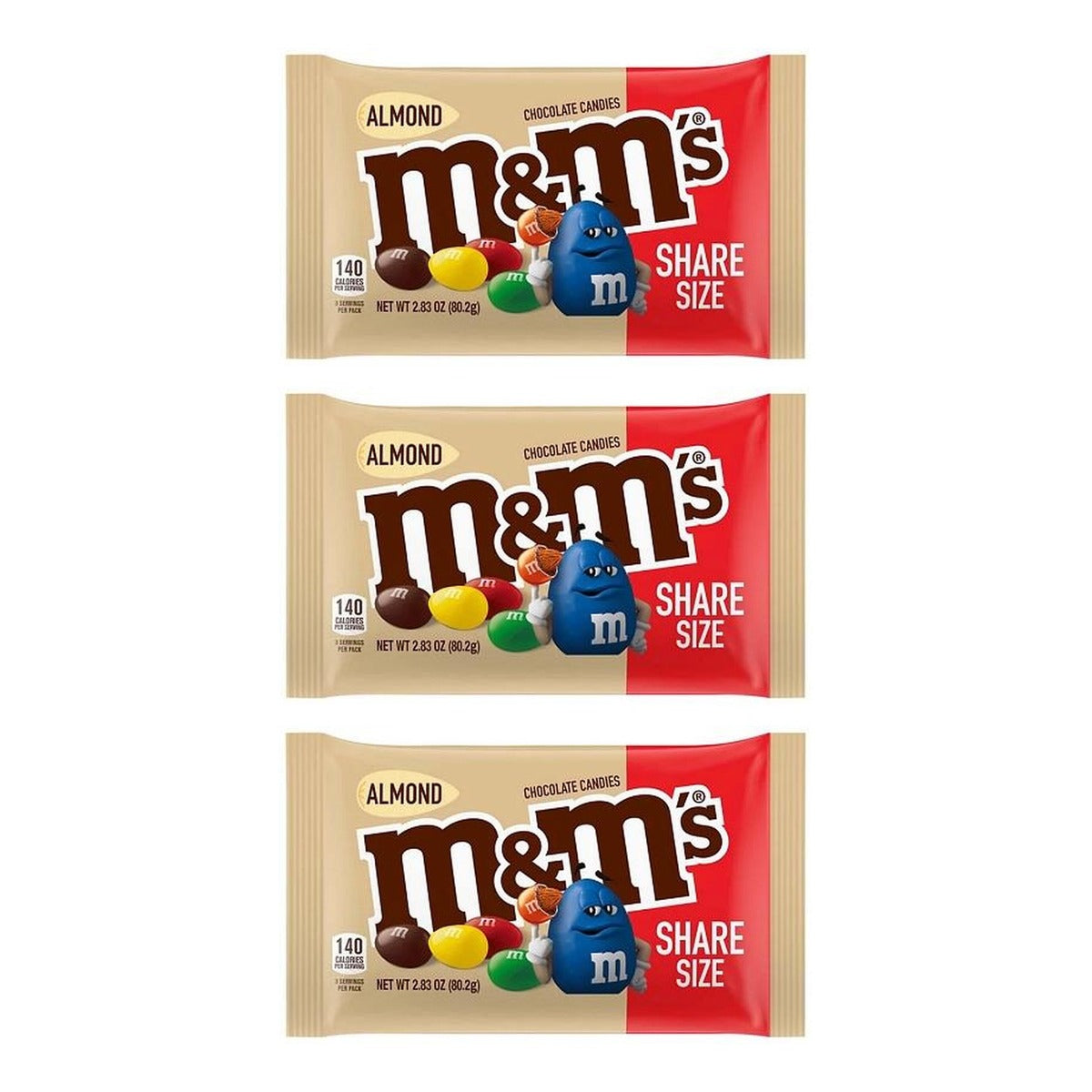 M&M's Almond King Size 2.83oz — 3-Pack