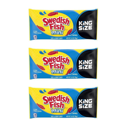 Swedish Fish Mini King Size 3.4oz — 3-Pack