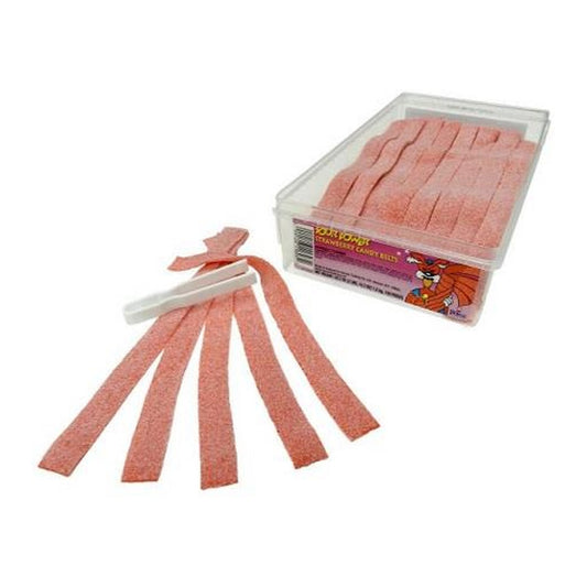 Sour Power Belts Strawberry Tub 144ct — full package