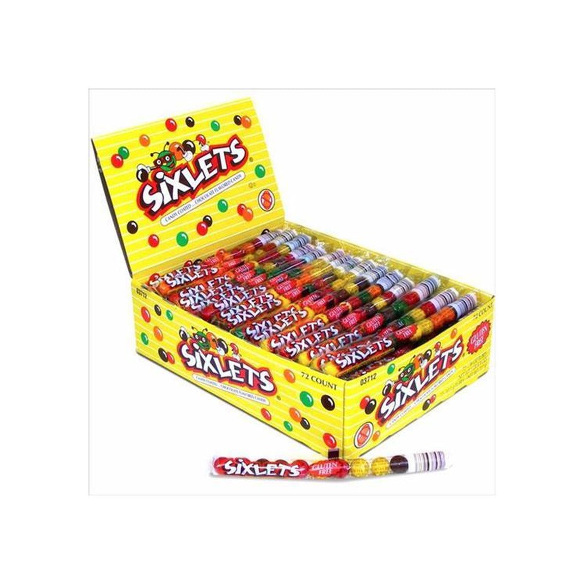 Sixlets Chocolate Candy Tubes 72ct — full package