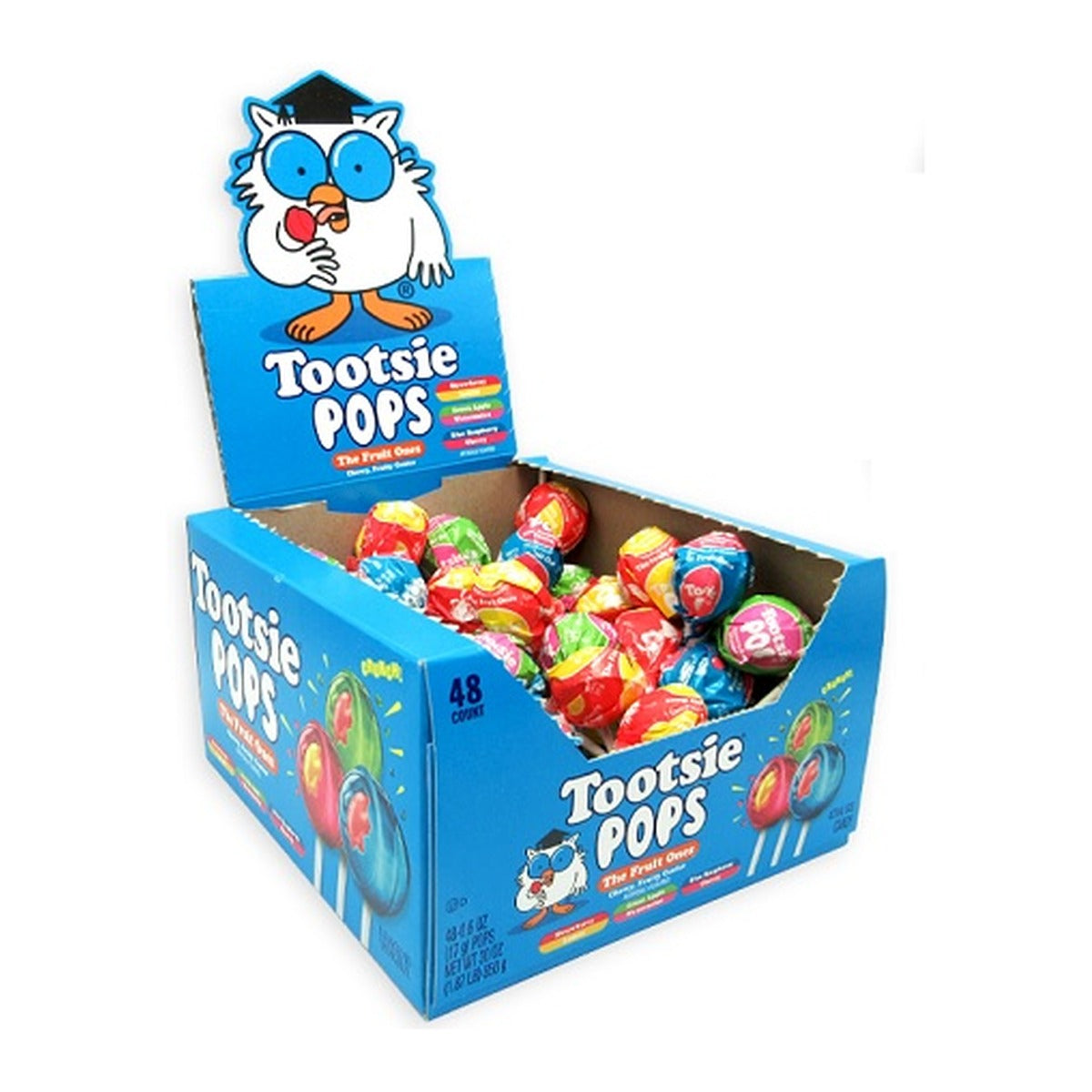 Tootsie Pops The Fruit Ones 0.6oz 48ct — full package
