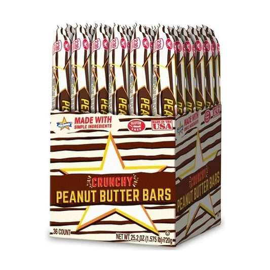 Crunchy Peanut Butter Bars 0.7oz 36ct pack — full package
