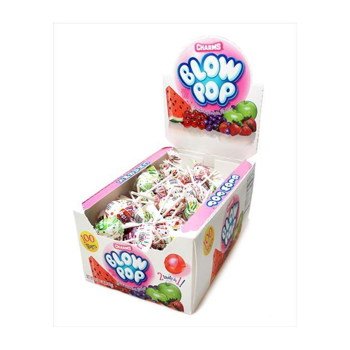 Charms Blow Pop Assorted 0.65oz 100ct — full package