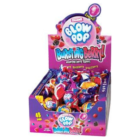 Charms Blow Pop Bursting Berry 0.65oz 48ct — full package