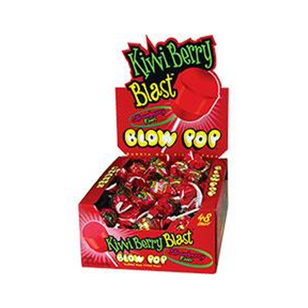 Charms Blow Pop Kiwi Berry 0.65oz 48ct — full package