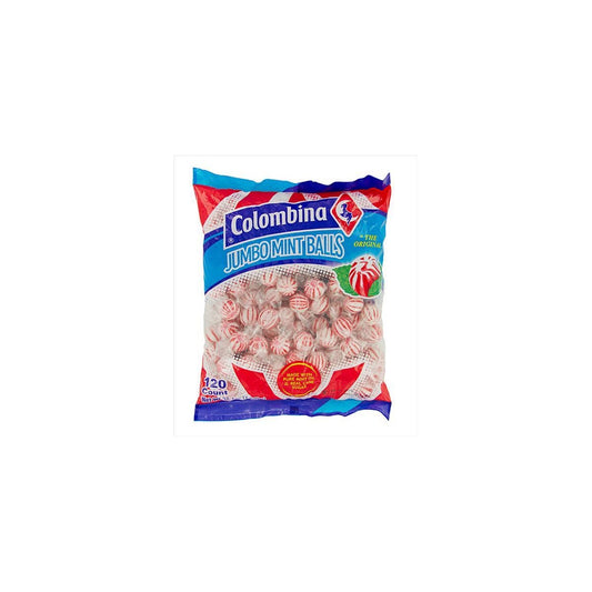 Colombina Jumbo Mint Balls 120ct pack — full package