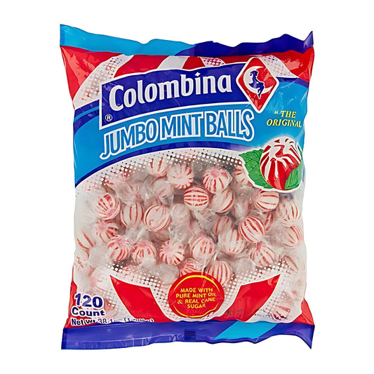 Colombina Jumbo Mint Balls 120ct pack — full package