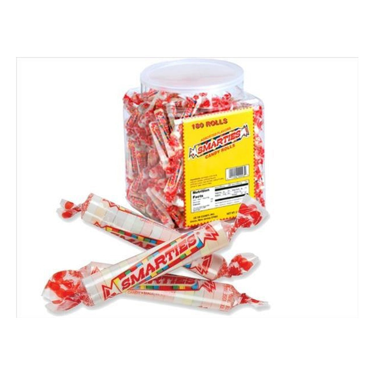 Smarties Candy Rolls Jar 0.19oz 180ct — full package