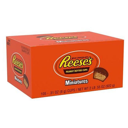 Reese's Peanut Butter Cups Miniatures 0.31oz 105ct — full package